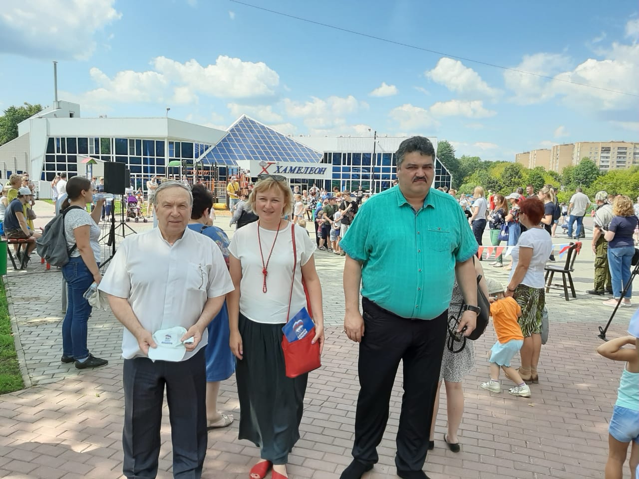 Танцующий фонтан запустили в Климовске
